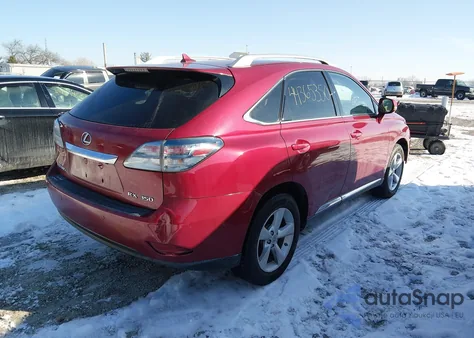 2010 Lexus Rx 350 z USA, uszkodzony, nr VIN 2T2BK1BA7AC050198